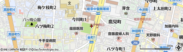 岐阜県岐阜市明徳町周辺の地図