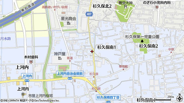 〒243-0427 神奈川県海老名市杉久保南の地図
