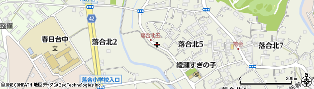 神奈川県綾瀬市落合北周辺の地図