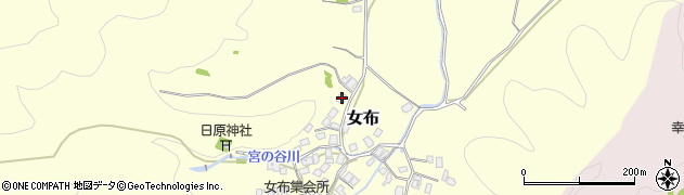 京都府舞鶴市女布582周辺の地図