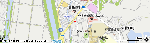 島根県安来市安来町八幡町1232周辺の地図