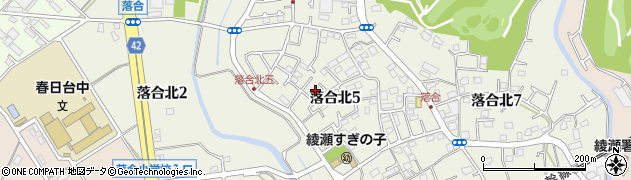 神奈川県綾瀬市落合北5丁目周辺の地図
