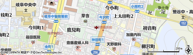 日本印刷株式会社　岐阜営業所周辺の地図