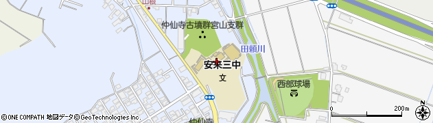 安来市立第三中学校周辺の地図