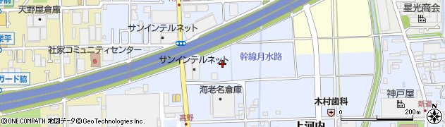 神奈川県海老名市今里周辺の地図