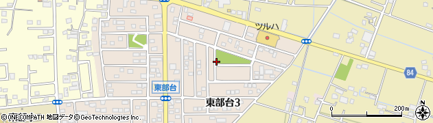 千葉県茂原市東部台3丁目周辺の地図