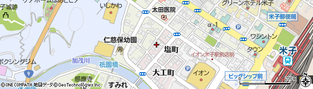 鳥取県米子市塩町155周辺の地図