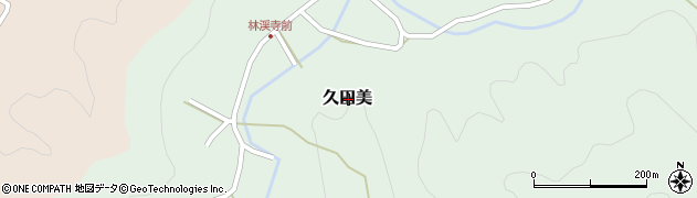 京都府舞鶴市久田美周辺の地図