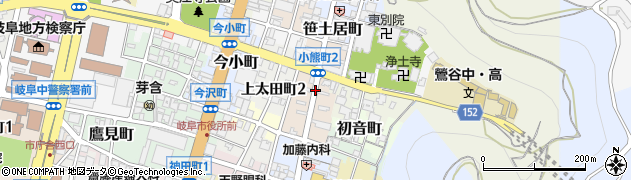 岐阜県岐阜市小熊町周辺の地図