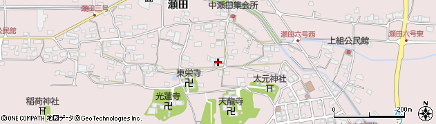 岐阜県可児市瀬田周辺の地図