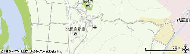 兵庫県養父市八鹿町坂本周辺の地図