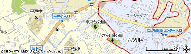 平戸台公園周辺の地図
