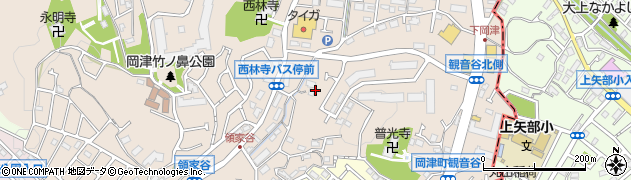 岡津南公園周辺の地図