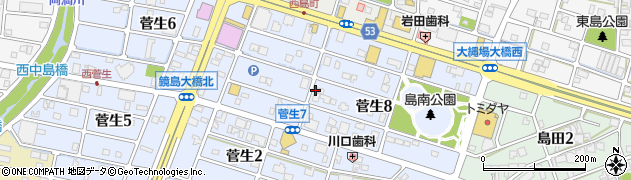 明保野珈琲店周辺の地図