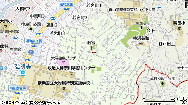 〒232-0061 神奈川県横浜市南区大岡の地図
