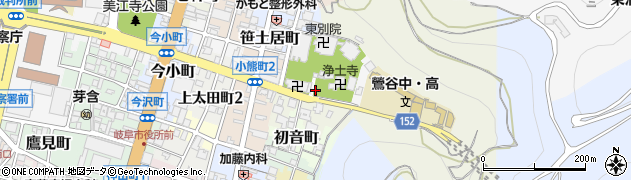 岐阜県岐阜市大門町周辺の地図
