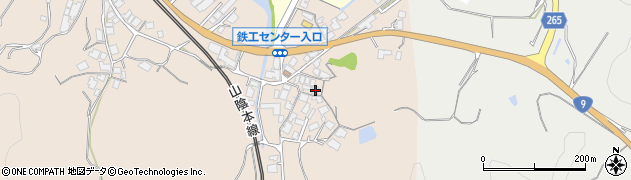 島根県安来市黒井田町1151周辺の地図