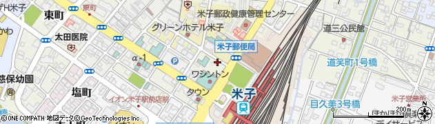ニッポンレンタカー中国株式会社　米子駅前営業所周辺の地図