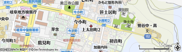 岐阜県岐阜市上太田町周辺の地図