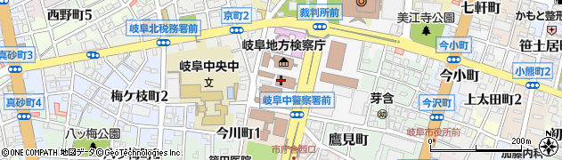 岐阜市消防本部救急課周辺の地図