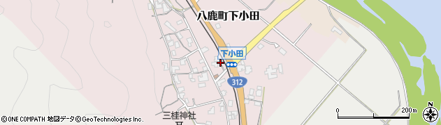 兵庫県養父市八鹿町下小田145周辺の地図