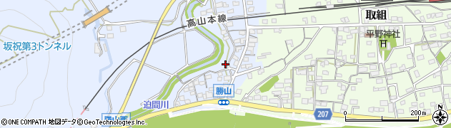 岐阜県坂祝町（加茂郡）勝山周辺の地図