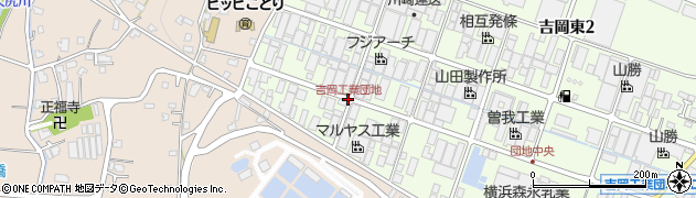 吉岡工業団地周辺の地図