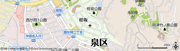 神奈川県横浜市泉区桂坂周辺の地図