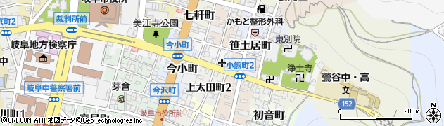 岐阜県味噌醤油工業協組周辺の地図