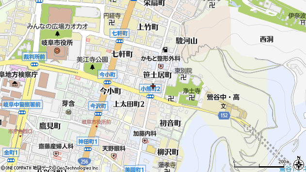 〒500-8061 岐阜県岐阜市小熊町の地図