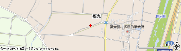 鳥取県倉吉市福光周辺の地図