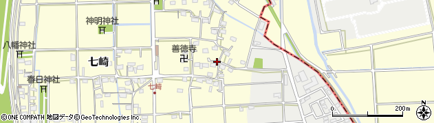 岐阜県瑞穂市七崎周辺の地図