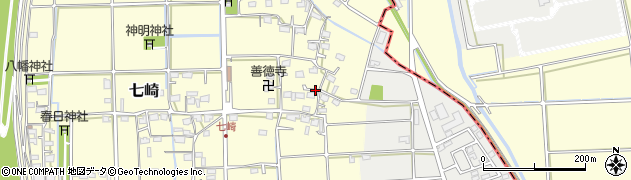 岐阜県瑞穂市七崎周辺の地図