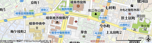 岐阜家庭裁判所　家事受付係周辺の地図
