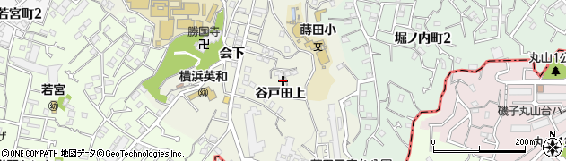 神奈川県横浜市南区蒔田町（谷戸田上）周辺の地図