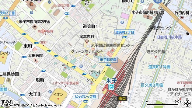 〒683-0065 鳥取県米子市万能町の地図