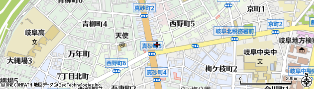 岐阜信用金庫西野町支店周辺の地図