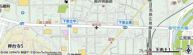沓井北周辺の地図