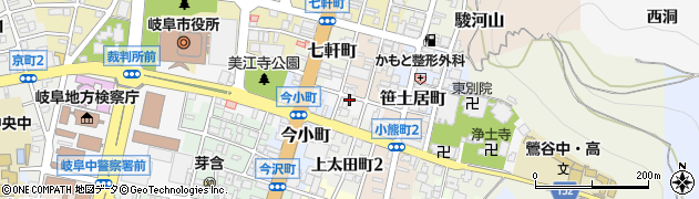 岐阜県岐阜市室町周辺の地図