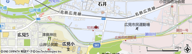 岐阜県可児市石井79周辺の地図