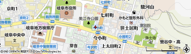 岐阜信用金庫若宮町支店周辺の地図