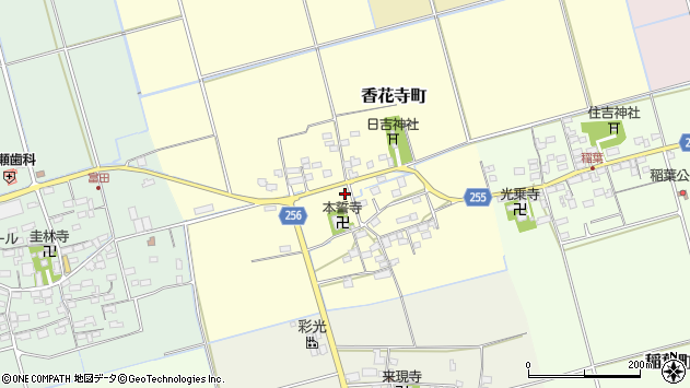 〒526-0132 滋賀県長浜市香花寺町の地図
