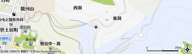 岐阜県岐阜市伊奈波山（東洞）周辺の地図