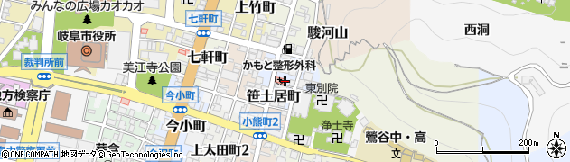 岐阜県岐阜市笹土居町周辺の地図