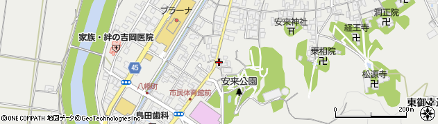 島根県安来市安来町1355周辺の地図