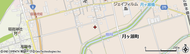 滋賀県長浜市月ヶ瀬町周辺の地図