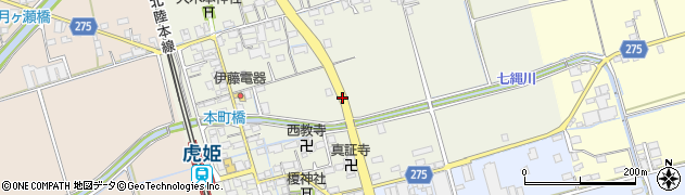 滋賀県長浜市大寺町周辺の地図