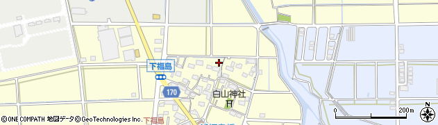 岐阜県本巣市下福島周辺の地図