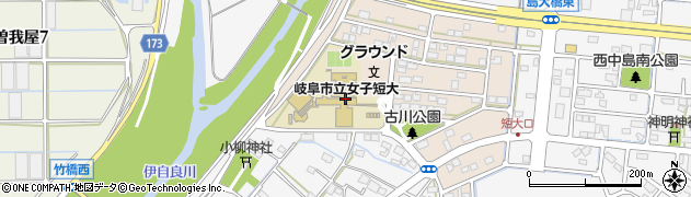 岐阜市立女子短期大学周辺の地図
