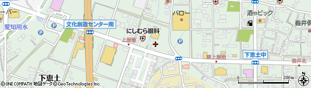 大田クリーニング　バロー下恵土店周辺の地図